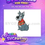 Free Jock Scottish Terrier Free Red Plaid Lady Tramp Free SVG - Instant Download