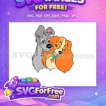 Free Tramp Sad Free Lady Collar Lady and the Tramp Free SVG - Instant Download