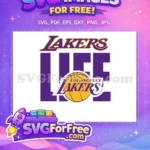 Free Purple Gold Free Basketball Los Angeles Lakers Free SVG 2 - Instant Download