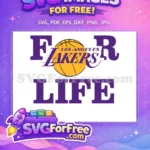 Free Purple Lakers Free Basketball Los Angeles Lakers Free SVG - Instant Download