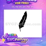 Free Detailed Leaf Free Elegant Silhouette Leaf Free SVG - Instant Download