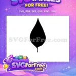 Free Poplar Leaf Free Simple Shape Nature Free SVG - Instant Download