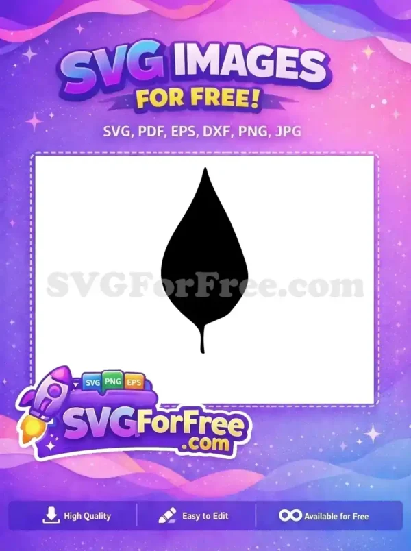 Free Poplar Leaf Free Simple Shape Nature Free SVG