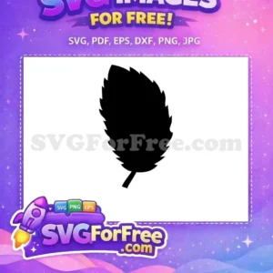 Free Black Leaf Free Jagged Edges Nature Free SVG