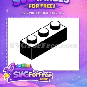 Free Black Lego Free Block Silhouette Single Free SVG
