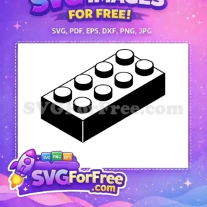 Free Black Brick Free Eight Studs Lego Free SVG