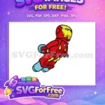 Free Red Suit Free Blue Energy Iron Man Free SVG - Instant Download