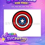 Free Red White Blue Shield Free Captain America Lego Free SVG - Instant Download