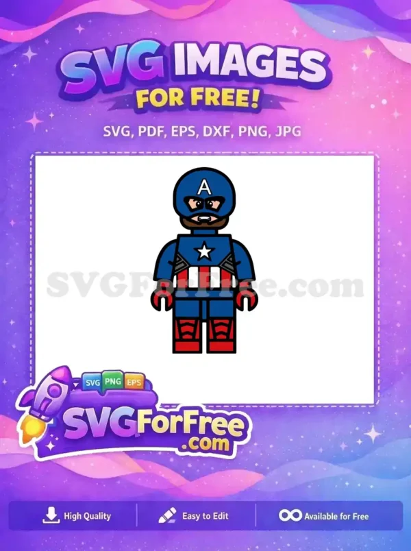 Free Masked Lego Free Captain America Movie Free SVG