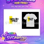 Free Urban Style Lettering Free Yellow Box Typography Free SVG - Instant Download