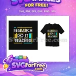 Free Research Do It Free Reached Yellow Cyan Free SVG - Instant Download