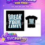 Free Distressed Letters Free Blue Outline Motivation Free SVG - Instant Download