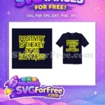 Free Yellow Positivity Quote Free Graphic Lettering Typography Free SVG - Instant Download