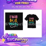 Free Pink Lettering Free Orange Quote Typography Free SVG - Instant Download
