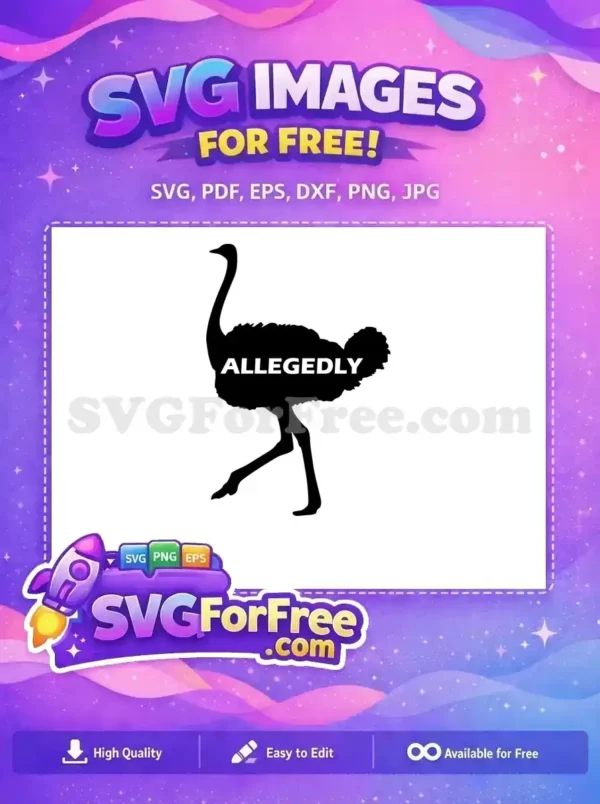 Free Allegedly Ostrich Free Letterkenny Free Letterkenny SVG
