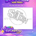 Free Stitch Outline Free Coloring Page Lilo Free SVG - Instant Download