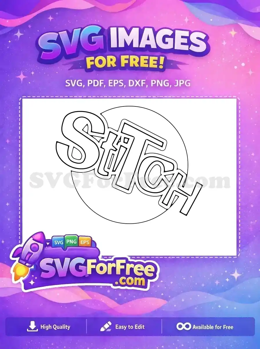 Free Stitch Outline Free Coloring Page Lilo Free SVG