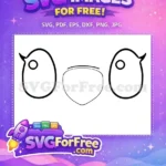 Free Stitch Outline Face Free Smiling Lilo and Stitch Free SVG - Instant Download