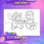 Free Cute Stitch Free Smiling Face Lilo Free SVG 3 - Instant Download