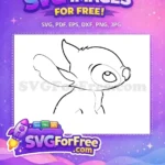Free Smiling Stitch Free Cute Lilo Design Free SVG - Instant Download