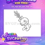 Free Sad Voodoo Stitch Free Button Eyes Lilo Free SVG - Instant Download