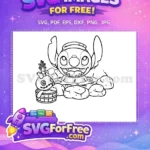 Free Smiling Stitch Free Scrump Doll Lilo Stitch Free SVG - Instant Download