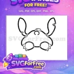 Free Outline Stitch Free Glasses Lilo and Stitch Free SVG - Instant Download