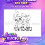 Free Smiling Stitch Free Big Eyes Lilo and Stitch Free SVG 1 - Instant Download