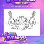 Free Playful Stitch Free Blue Hawaiian Lilo and Stitch Free SVG 3 - Instant Download