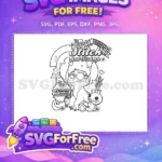 Free Detailed Lineart Free Scrump Doll Lilo and Stitch Free SVG - Instant Download