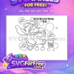 Free Wide Mouth Free Ice Cream Lilo and Stitch Free SVG - Instant Download