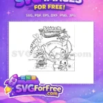 Free Smiling Stitch Free Happy Lilo Character Free SVG - Instant Download