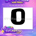 Free Black Letter Free 'O' Lilo and Stitch Free SVG - Instant Download