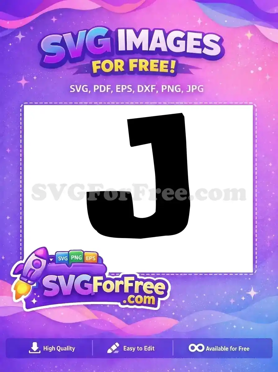 Free Letter J Free Black Font Lilo and Stitch Free SVG
