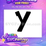 Free Letter Y Free Black Lilo Stitch Free SVG - Instant Download