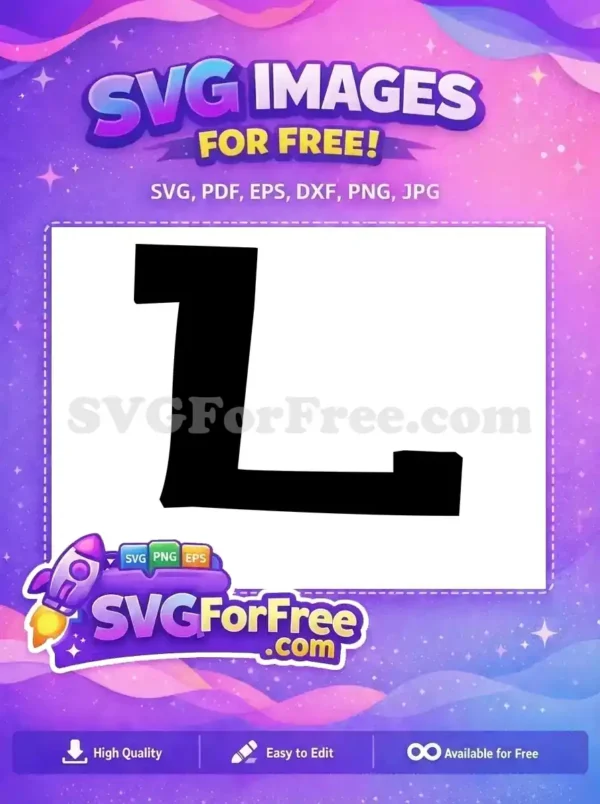 Free Letter L Free Stitch Font Lilo Free SVG
