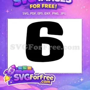 Free Black Number Six Free Lilo and Stitch Free SVG Free Black Number Six Free Lilo and Stitch Free SVG