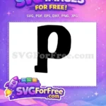 Free Black Letter P Free Lilo Stitch Font Free SVG - Instant Download