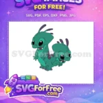 Free Happy Experiment 627 Free Two Headed Lilo Free SVG - Instant Download
