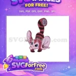 Free Striped Tail Free Pink Nose Lilo Free SVG - Instant Download