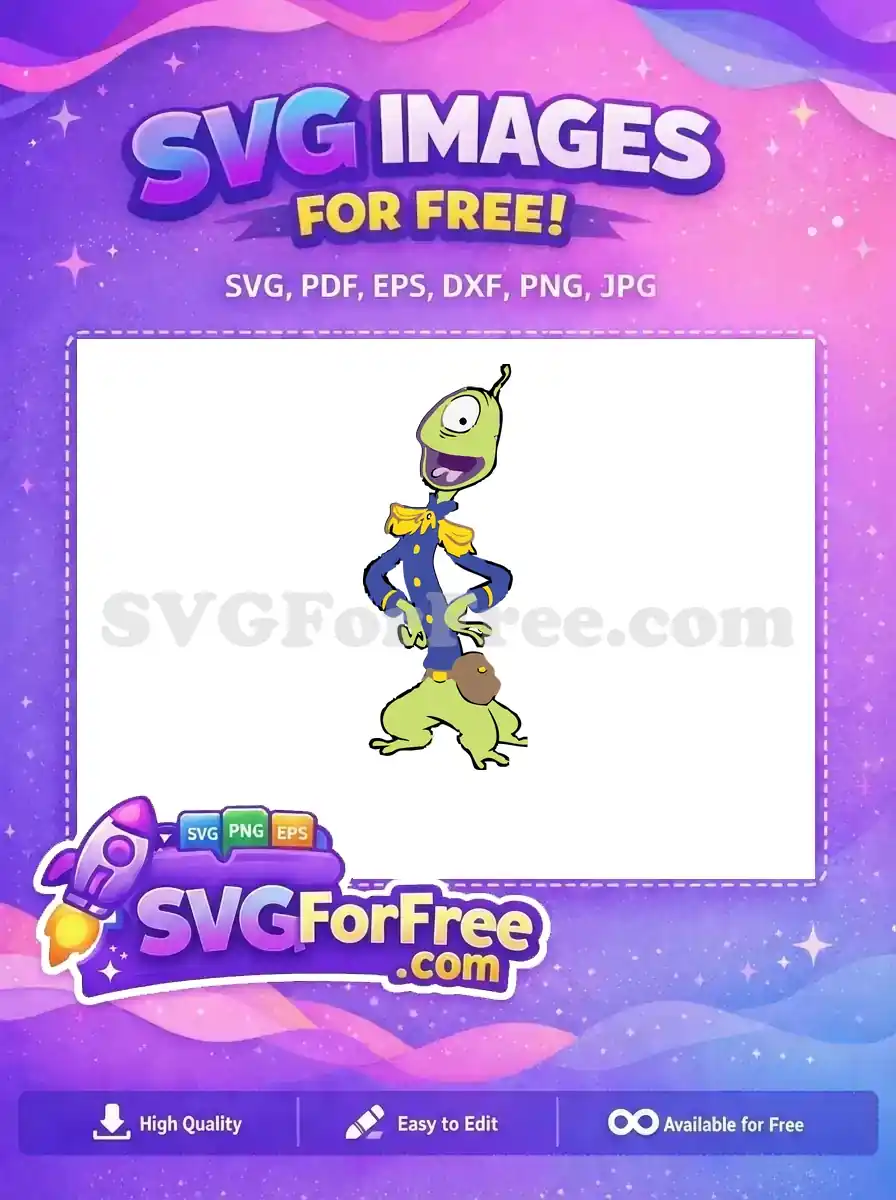 Free Gantu Angry Expression Free Blue Uniform Lilo Stitch Free SVG 1
