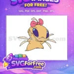 Free Jumba Experiment 002 Free Pink Bow Lilo Free SVG - Instant Download