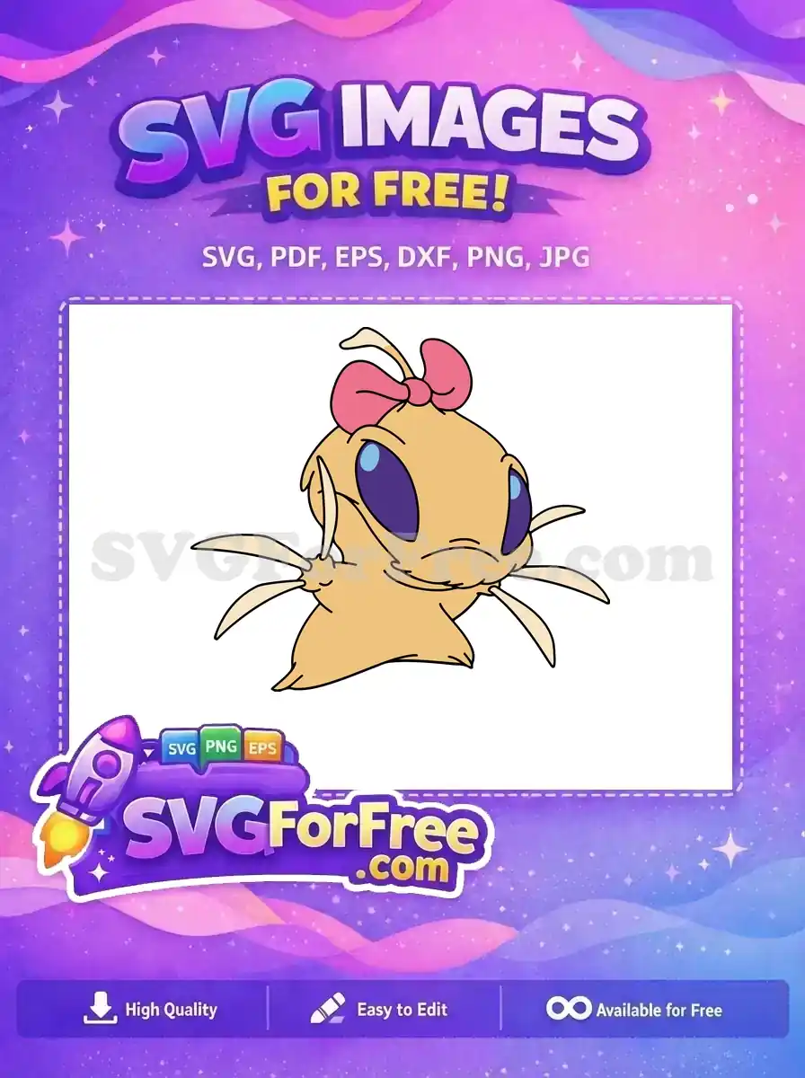 Free Jumba Experiment 002 Free Pink Bow Lilo Free SVG