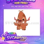 Free Copper Alien Free Big Teeth Lilo and Stitch Free SVG - Instant Download