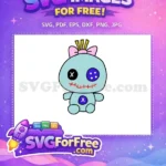 Free Button Eyes Free Pink Bow Lilo Free SVG - Instant Download
