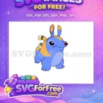 Free Grinning Stitch Free Easter Bunny Lilo and Stitch Free SVG - Instant Download