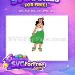 Free Hula Lilo Free Flower Lei Lilo and Stitch Free SVG - Instant Download