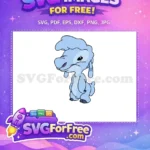 Free Light Blue Stitch Free Sheep Hair Lilo Free SVG - Instant Download