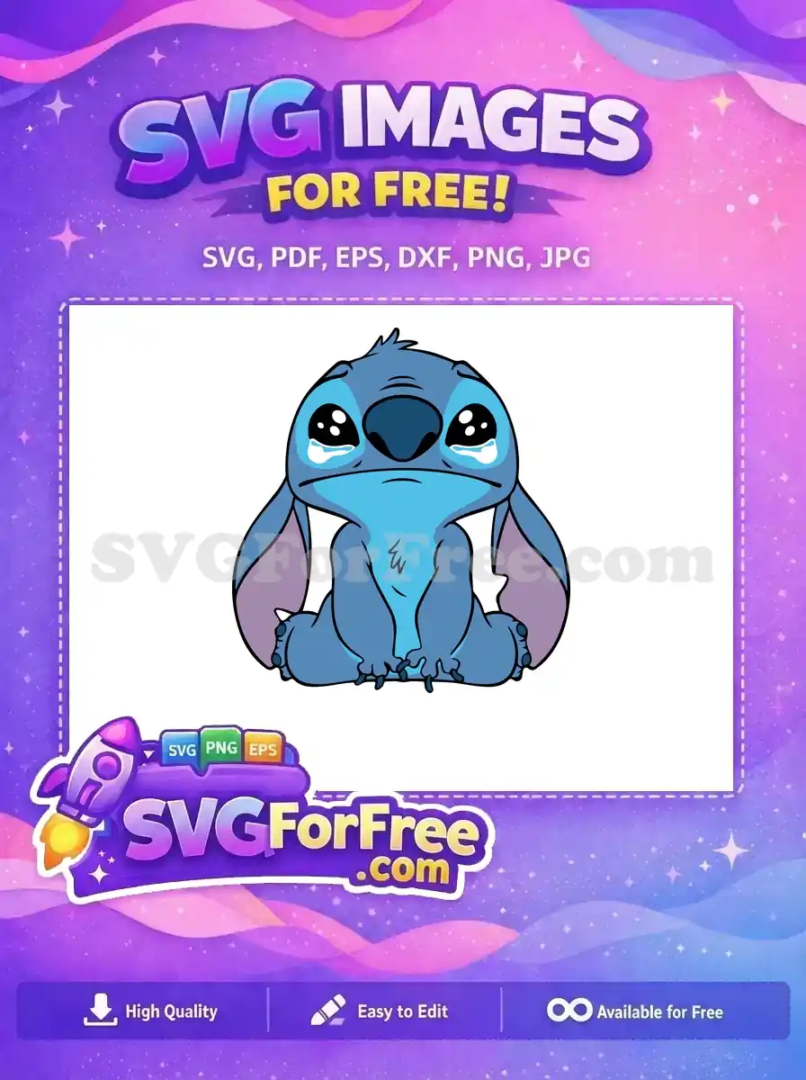 Free Crying Eyes Free Sad Face Lilo Stitch Free SVG