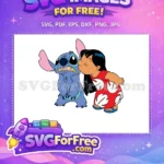 Free Grumpy Stitch Free Lilo Kissing Scene Free SVG - Instant Download